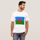 ロマ国旗 Tシャツ (正面フル)