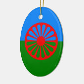 ロマ民族の旗 セラミックオーナメント (左)