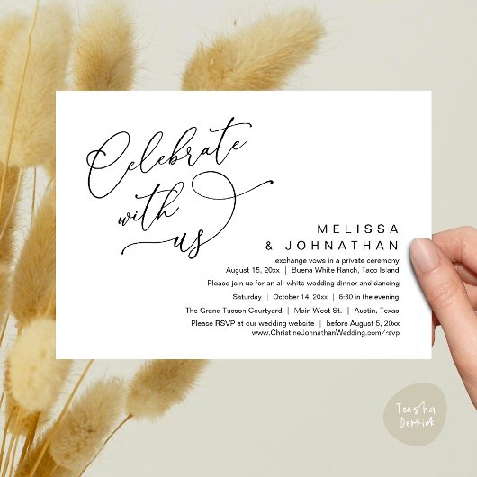 ロマ祝ティのディナ結婚ー 招待状