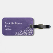 ロマ素朴ンスパープルハネムーンラゲッジタグ ラゲッジタグ (裏面横)