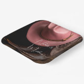 ロマ素朴ンス：カウボーイブーツ&バラハット結婚ズ ペーパープレート (傾斜あり)