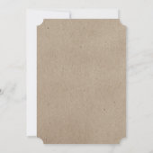 ロマ素朴ンス |クラフトフェイク紙ウェディング招待 招待状 (裏面)