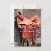 ロマ素朴ンス：フェンスのサドル セーブザデート (正面)