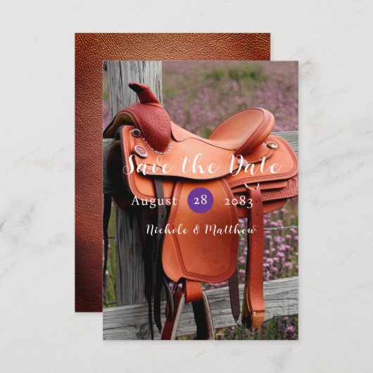 ロマ素朴ンス：フェンスのサドル セーブザデート (正面/裏面)