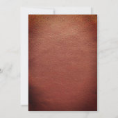 ロマ素朴ンス：フェンスカップルのサドル結婚 招待状 (裏面)