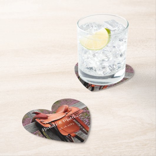 ロマ素朴ンス:フェンスサドル結婚 ペーパーコースター (インサイチュ)