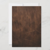 ロマ素朴ンス:ブーツ&ハットウェディングカップルのシャワー 招待状 (裏面)