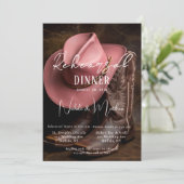 ロマ素朴ンス：ブーツ&ハットリハーサルディナー 招待状 (スタンド正面)