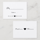 ロマ素朴ン結婚ティック座席表 プレイスカード (正面/裏面)