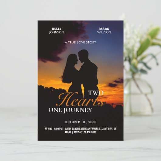 ロマ結婚ンスドラマのポスター写真 招待状 (スタンド正面)