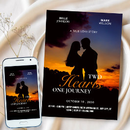 ロマ結婚ンスドラマのポスター写真 招待状