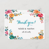 ロマ絵を描ン結婚ス サンキューカード (正面/裏面)