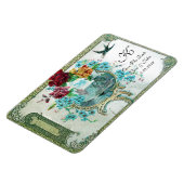 ロマi̇ントカ3 MONOGRAM,日付を保存,白 マグネット (左側)