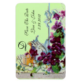 ロマi̇ントカ4 MONOGRAM,日付を保存,緑 マグネット (縦)