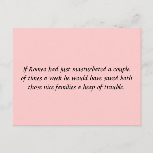 ロミもしオは… ポストカード (正面)