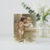 ロミオおよびJulietフランシスBrundageのバレンタイン シーズンポストカード (スタンド正面)