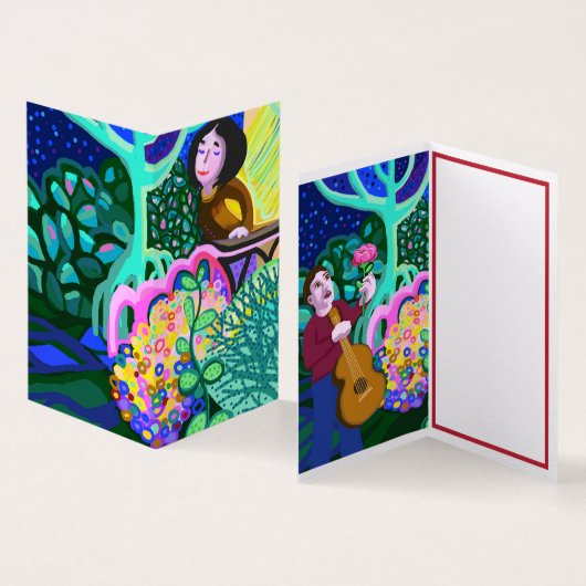 ロミオとジュリエットのカード (内部&外部)