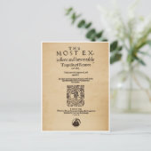 ロミオとジュリエットのクォートへのフロントピース(1599) ポストカード (スタンド正面)