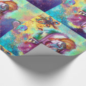 ロミオとジュリエットのロマンチックなバレンタインデーハート ラッピングペーパー (角)