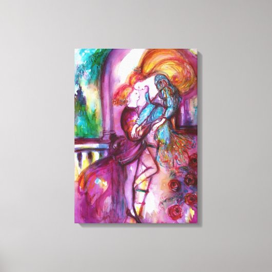 ロミオとジュリエットのロマンチックなバレンタインデー キャンバスプリント (正面)