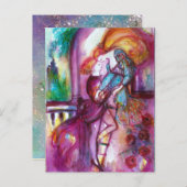 ロミオとジュリエットのロマンチックなバレンタインデー シーズンポストカード (正面/裏面)