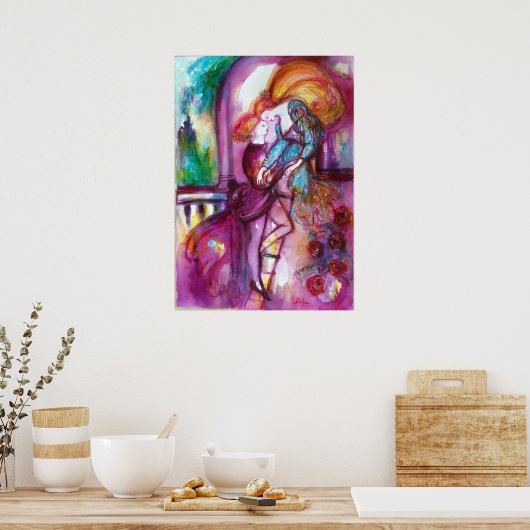 ロミオとジュリエットのロマンチックなバレンタインデー ポスター (キッチン)