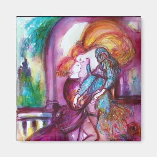 ロミオとジュリエットのロマンチックなバレンタインデー マグネット (正面)