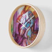 ロミオとジュリエットのロマンチックなバレンタインデー 壁時計 (傾斜)