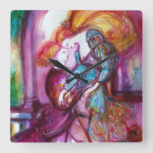 ロミオとジュリエットのロマンチックバレンタインデー スクエア壁時計 (正面)