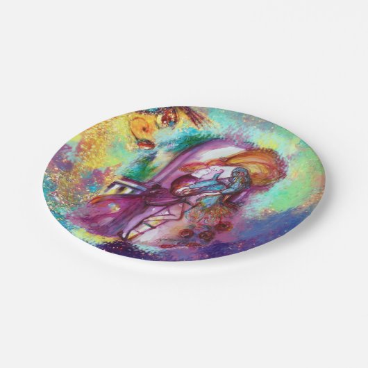 ロミオとジュリエットのロマンチックバレンタインデー ペーパープレート (アングル)