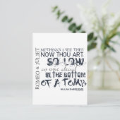 ロミオとジュリエットの墓の名言 ポストカード (スタンド正面)