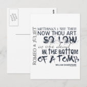 ロミオとジュリエットの墓の名言 ポストカード (正面/裏面)