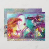 ロミオとジュリエットロマンチックなバレンタインデー シーズンポストカード (正面/裏面)