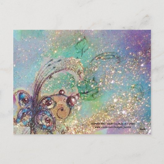 ロミオとジュリエットロマンチックなバレンタインデー シーズンポストカード (裏面)