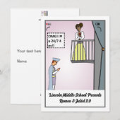 ロミオとジュリエット2.0 フラット ホリデー カード (正面/裏面)