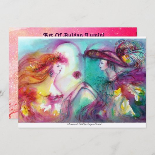 ロミオとジュリエット 恋愛の悲劇 招待状 (正面/裏面)