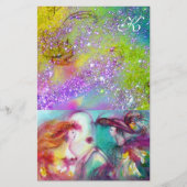 ロミオとジュリエット、紫の緑の金ゴールドの輝き 便箋 (正面)