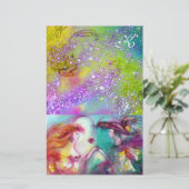 ロミオとジュリエット、紫の緑の金ゴールドの輝き 便箋 (スタンド正面)