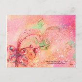 ロミオとジュリエバルコニーシーンバレンタインデー シーズンポストカード (裏面)