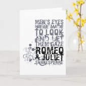 ロミオ及びJulietの人の引用文 カード (黄色い花)
