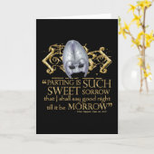 ロミオ及びJulietの引用文(金ゴールド版) カード (黄色い花)