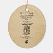 ロミオ及びJulietのQuarto (1599年)への前部部分 セラミックオーナメント (左)