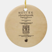 ロミオ及びJulietのQuarto (1599年)への前部部分 セラミックオーナメント (裏面)