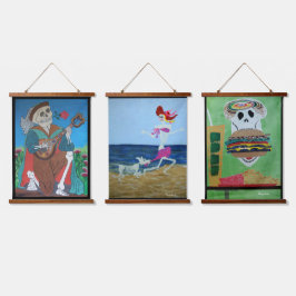 ロミオ、コペートーン、楽園のチーズバーガー 吊り下げ型タペストリー