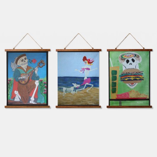 ロミオ、コペートーン、楽園のチーズバーガー 吊り下げ型タペストリー (トリプル)