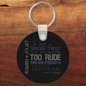 ロミオ&ジュリエットラブ引用文 キーホルダー (正面)