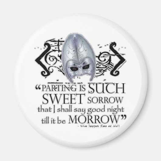 ロミオ&ジュリエット引用文 マグネット (正面)