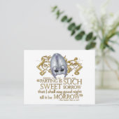 ロミオ＆ジュリエット 名言（ゴールドバージョン） ポストカード (スタンド正面)