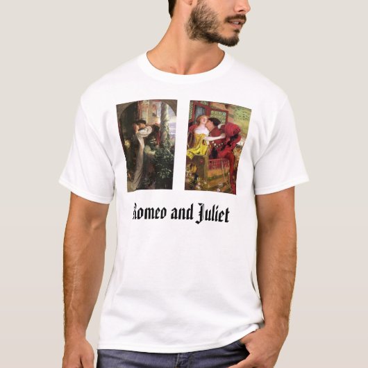 ロミオJuilet L、Brown.Romeo、ロミオおよびJuliet Tシャツ (正面)