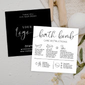 ロミニマルエレガントゴのバスボム気にの指示 スクエア名刺